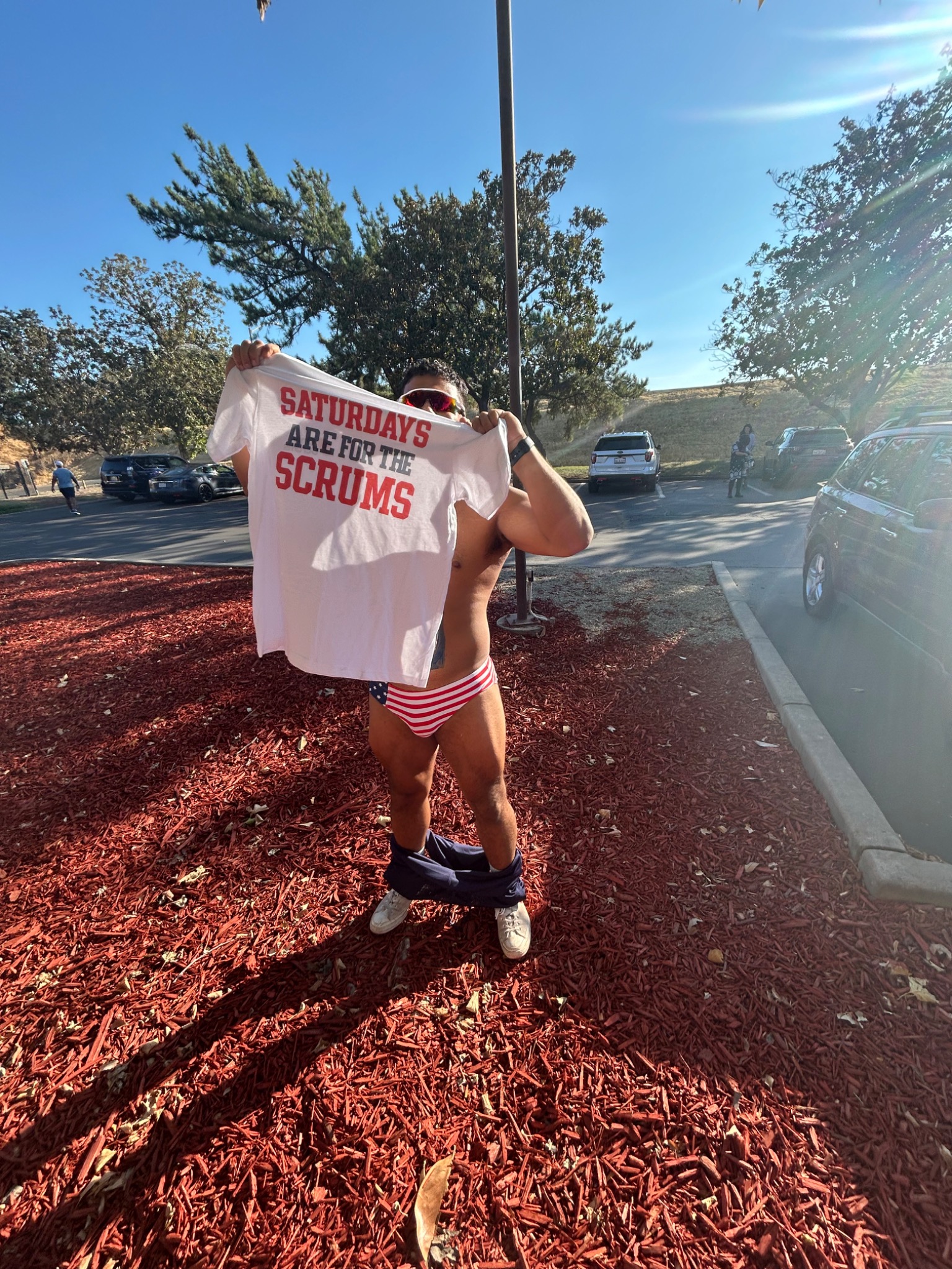 OnlyScrums merchandise in action